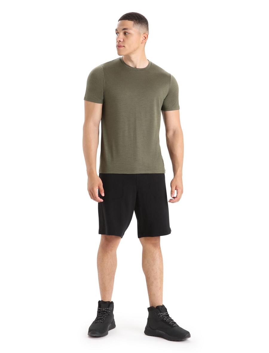 Black Icebreaker Merino Shifter Men's Shorts | AU 1108MQZA